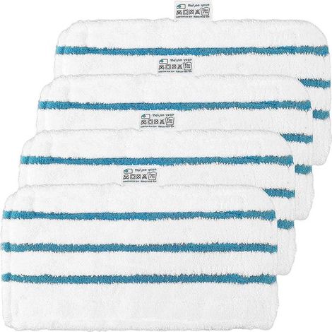 Lot de 4 chiffons de nettoyage – Compatibles avec certains modèles de nettoyeur vapeur – Lavables – Nettoyage des sols (1/5)