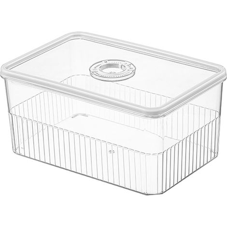 Luftdichte, transparente Aufbewahrungsbox für Obst und Gemüse im Kühlschrank