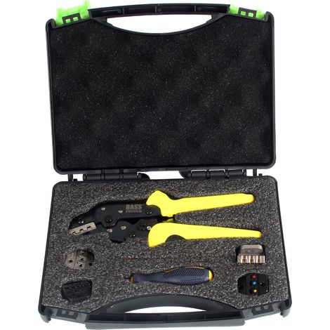 Pinza crimpatrice, pinza per connettori con matrici, set da 5. (1/5)
