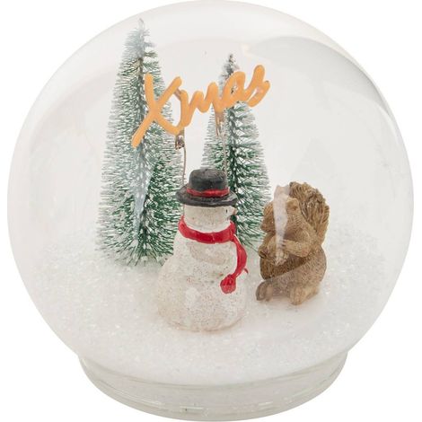 Pallina di natale luminosa, luce bianca calda, da appoggio, diametro 12 cm, a batterie - Atmosphera créateur d'intérieur (1/5)