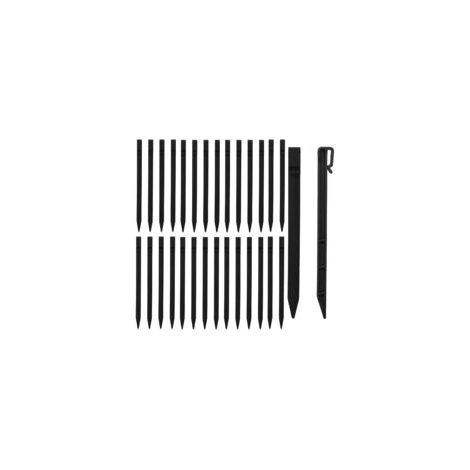 Lot de 30 piquets d'ancrage de Jardin en Plastique très résistants pour Maintenir Le Fond du Filet de Jardin (1/5)