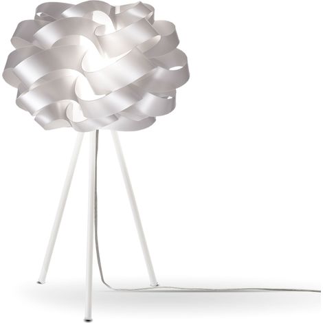 Lampada Da Scrivania Moderna Cloud Polilux ® Argento E Metallo 1 Luce E27 (1/2)