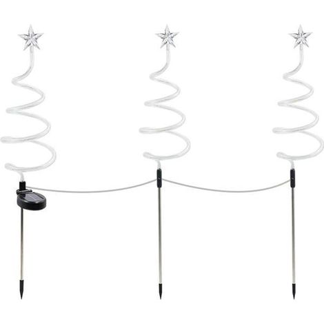 Guirlande Lumineuse Led Extérieure - Pour Arbre De Noël - Alimentée Par Secteur - 3 Pièces (1/4)