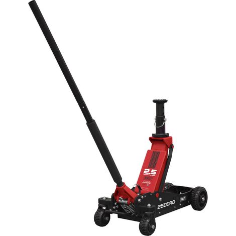 Sealey 2500RG Big Wheel Hybrid Trolley Jack Off-Road Vehicles SUVs Super Rocket Lift 2.5 Tonne