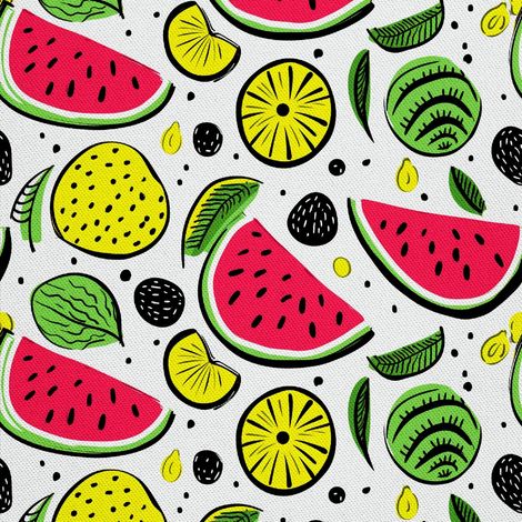Tela decorativa para exteriores Oxford - Motivo frutal  DX6756 (1/5)