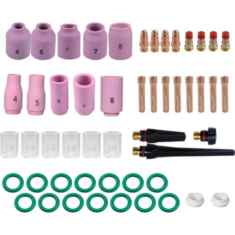 51 Pièces Accessoires de Poste a Souder Fil Fourré,pour Pistolet de Soudage TIG pour WP - 17/18/26 TIG Torche Soudage