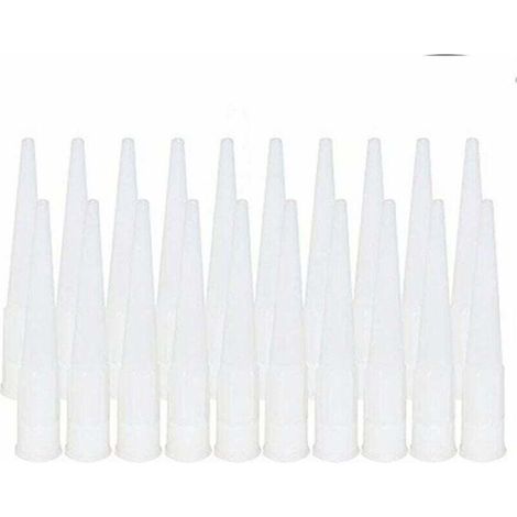 20 Pièces Cartouche Douilles Silicone Douilles embouts de Remplacement en Silicone Pointes Cartouche Cartouche Buses Buses(Diamètre intérieur de l'interface : 15 mm) (1/5)