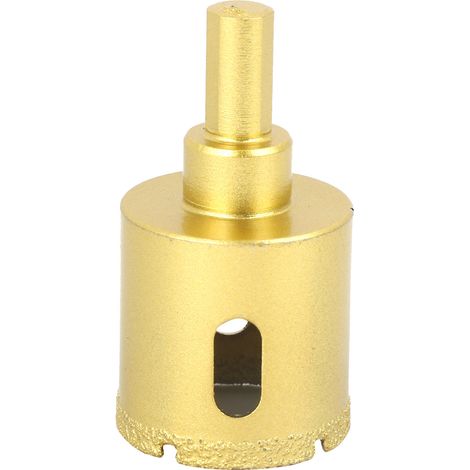 Couronne de forage diamantée 35mm, trépan or pour carrelage céramique, granit, béton et marbre, outil de perçage professionnel. (1/5)