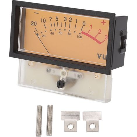 Mesureur Audio VU à LED 12V Haute Précision, ABS 7.8x6x4.6cm, Cadre Plastique Inclus. (1/5)