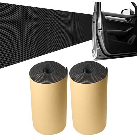 Rollen Garagen-Schaumstoffschutz, 2 m x 20 cm x 4 mm, Garagenwandschutz, selbstklebender Autotürschutz, für Parkhäuser, Schwarz