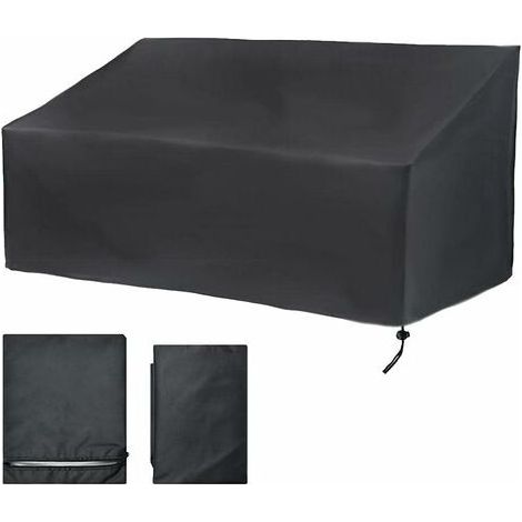 2 Seater Garden Bench Cover, Garden Bench Cover, Oxford Fabric Sofa Protective Cover, Windproof, UV Resistant, Dustproof (134x66x89cm)