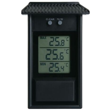 Thermomètre Électronique Extérieur Thermomètre Extérieur Thermohygromètre Électronique Étanche Réfrigérateur Thermomètre Taille Température Valeur Mémoire Fonction 13.2x8x3 (Cm) Noir 1pc (1/3)