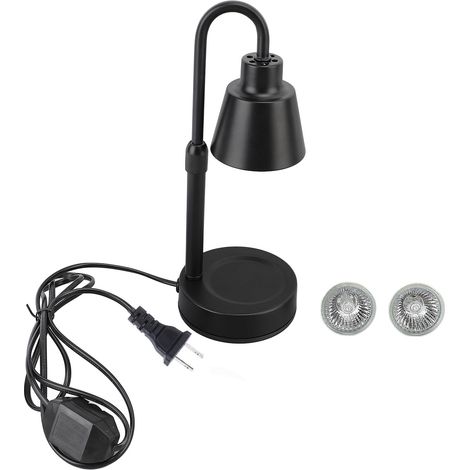 Ortviai Brûle-Parfum Électrique Réglable en Hauteur avec 2 Têtes, Lampe à Cire Chauffante Dimmable pour Décoration Intérieure (1/5)