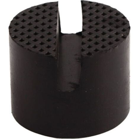 Adaptateur de Cric de Plancher de Rail de Cadre Fendu de 5 Cm de Diamètre-Support de Levage Coussin de Cric de Voiture avec Support de Support de Tampon en Caoutchouc. (1/4)