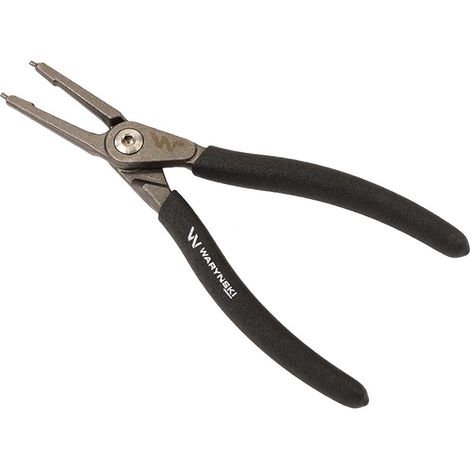 Alicates para anillos de retención, rectos internos de 185 mm con resorte interno, Waryński (1/2)