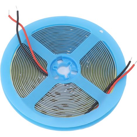 Bande lumineuse flexible COB 110 lm haute luminosité, auto-adhésive, LED pour la maison et l'extérieur, 5 mètres, lumière blanche 6000 K (1/5)