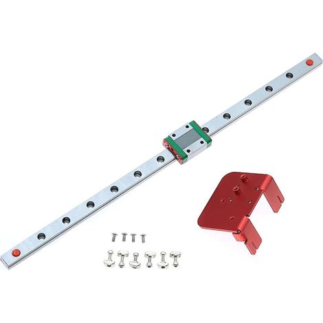 Ender 3 X-axis MGN12C Linear Rail Guide Kit with Fix Plate Mount Bracket for Ender3 Pro /Ender3 3D P