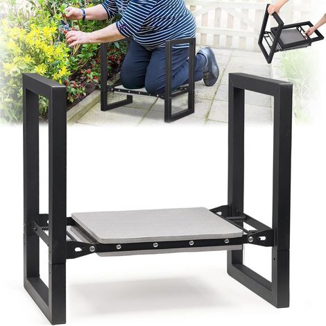 Repose-genoux et siège de jardin, tabouret de jardin pliable robuste avec poignées, appareil à genoux stable, banc de chaise, outils de jardinage, cadeaux pour jardiniers en plein air (1/5)