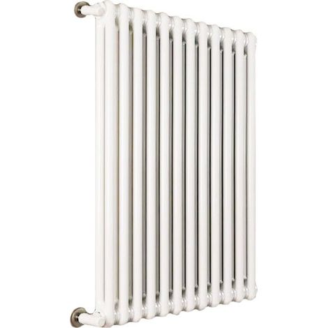 Ardesia radiatore tubolare 2 colonne h.1000 - 11 elementi - colore bianco RAL9016 - completo di tappo cieco e riduzioni da 1/2" 3541700049757