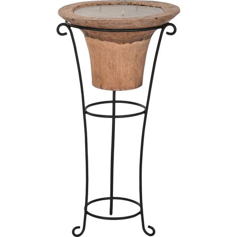 Velon Madera 45X45X95 Soporte Hierro (1/5)