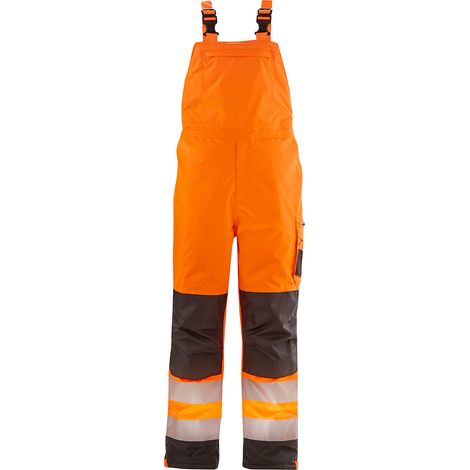 Warn-Winter-Wetterschutz-Latzhose ATLANTA leuchtorange/grau Größe 6XL (1/5)