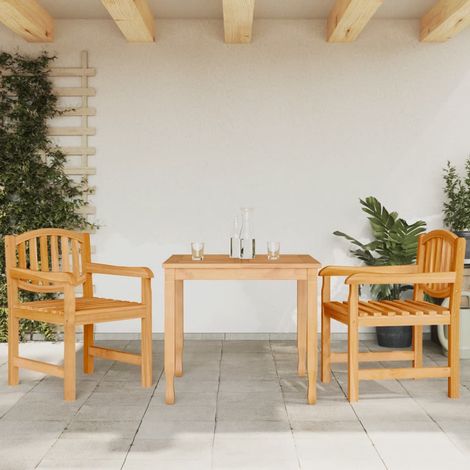 Lot de 2 Chaises de jardin Siège de Terrasse Fauteuil de jardin 58x59x88 cm bois de teck solide DHNET1069913 (1/5)