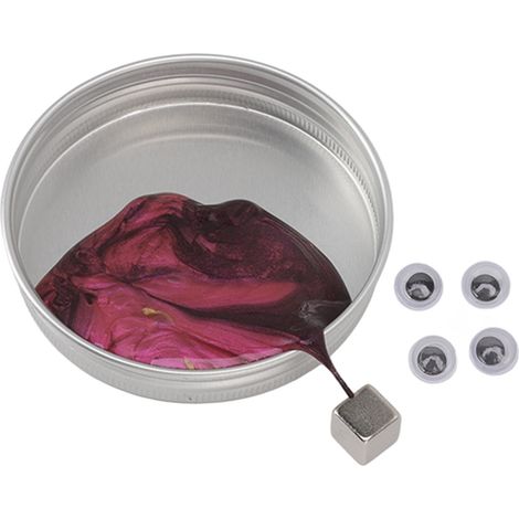 Pâte magnétique ultra-étirable, résine sécurisée, boule rebondissante anti-stress violette avec aimant (1/5)