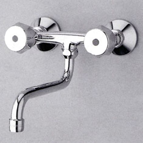 ZUCCHETTI Zeta70 rubinetto cucina a parete a due fori codice prod: Z7085P