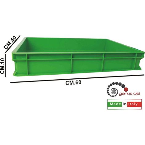 Cassetta impasto professionale verde Genus Dei cm 60x40x10