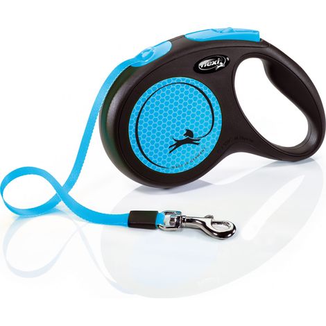 Flexi Hundeleine New Neon Gurt M neonblau Hundeleine (1/3)