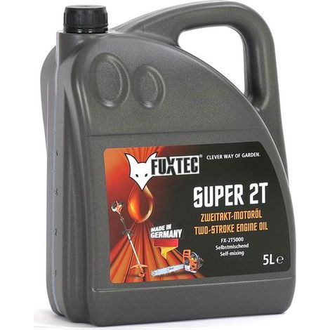 Aceite FUXTEC FX-2T5000 de 2 tiempos 5 litros automix - para desbrozadoras por ejemplo. Made in Germany