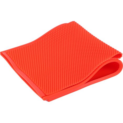 2Pcs Feuilles de Cire d'Abeille 5.4mm, Moule à Presser pour Rayons en Caoutchouc DIY, Accessoire d'Apiculture Rouge