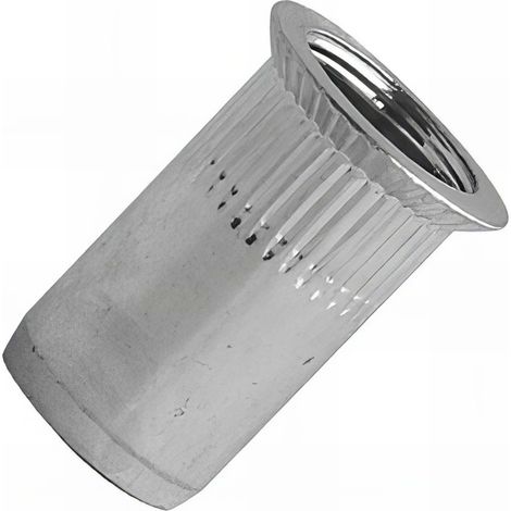 500 écrous cylindrique borgne acier - tête fraisée - M6 - 45 mm (1/2)