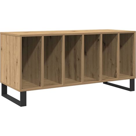 Maison Exclusive - Mueble para discos de vinilo Roble artisan 100