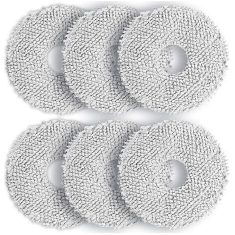 Chiffon pour Ecovacs T30 PRO OMNI, 6 Pièces Chiffons Mop de Remplacement Lavables pour DEEBOT T30 OMNI T30S T30S PRO T30S COMBO T30S COMBO COMPLETE, Accessoires d'aspirateur Réutilisables (1/4)