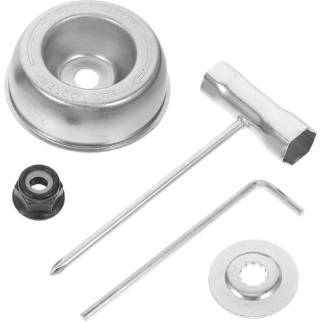 HEMOTON Kit adaptador de 5 piezas para desbrozadoras, compatible con cortacéspedes, incluye kit de reparación y protección, fácil mantenimiento y compatibilidad. (1/5)