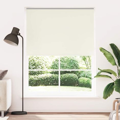 Store enrouleur occultant 144,4 x 230 cm, largeur du tissu 140 cm, blanc cassé (1/5)
