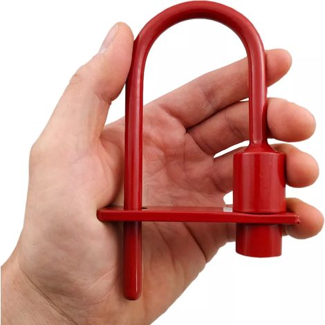Ultra Secure – Cadenas pompier acier inoxydable 8mm – Serrure triangle pour accès pompiers et EDF – Résistant aux intempéries