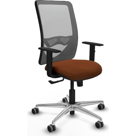 Silla de oficina piqueras y crespo Zulema gris tela malla (1/2)