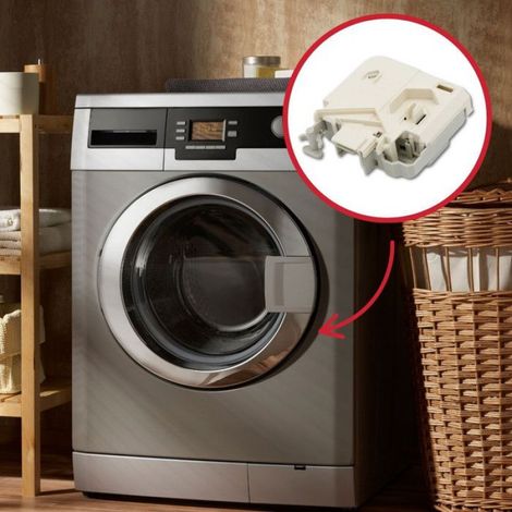 Verrouillage Porte Lave-Linge - Compatible Directement - Pour Machines À Laver Frontales - Modèles Frontaux Sélectionnés - 1 Pièce (1/5)