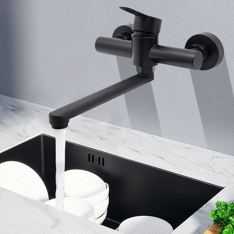 Rubinetto da parete, rubinetto cucina acciaio inox, rubinetto lavello (1/5)