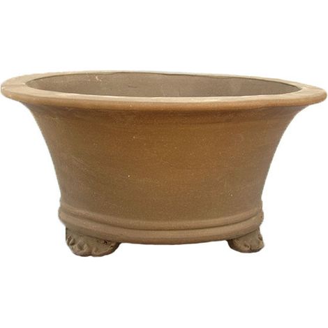 Vaso per bonsai rotondo in gres 38x38x19 cm - GL21a
