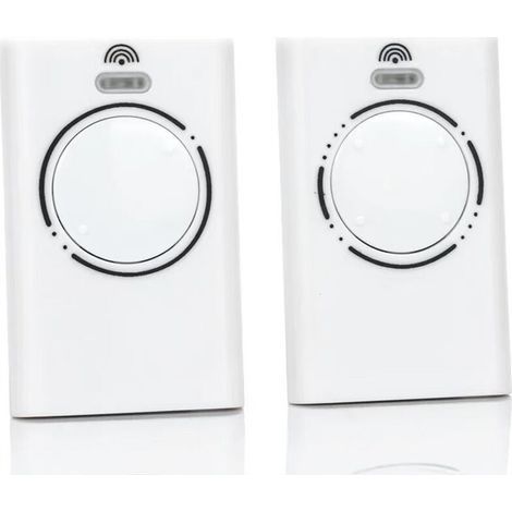 Pieces 868MHz Garage Door Transmitter Remote Control, 2 Channel Gate Remote Control Compatible with XT4 868 SLH LR, XT4 868 SLH, XT2 868 SLH LR, XT2 868 SLH (White) (1/4)
