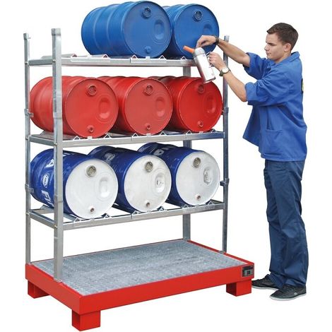 Abfüllstation für 9x 60 Liter Fässer