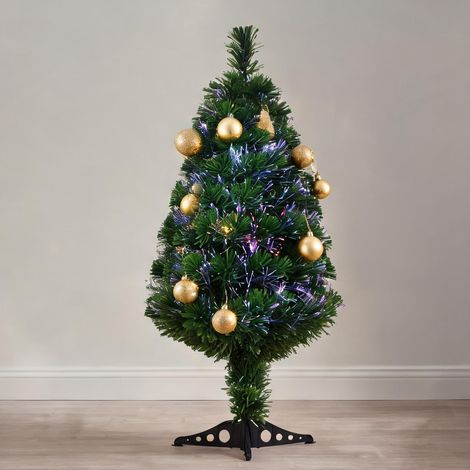 Sapin de Noël vert en plastique 48 x 48 x 90 cm (1/5)