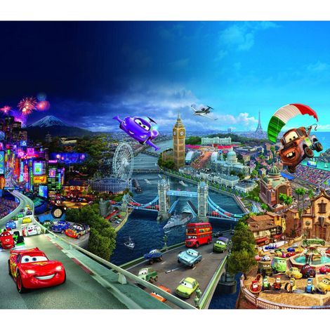 Voilage Cars 180X160 cm (1/2)