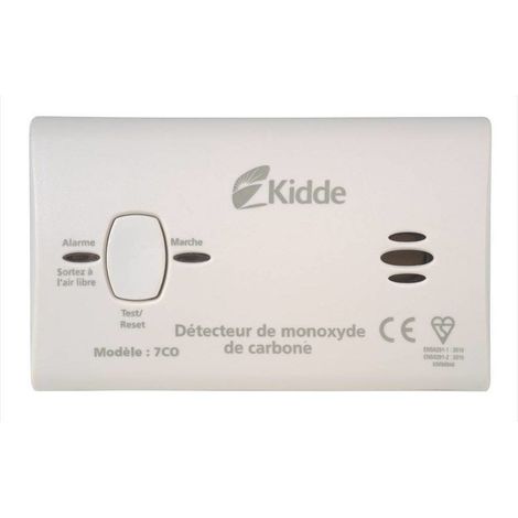 Kidde – Détecteur de monoxyde de carbone 85 dB – Alimentation 3 piles AA – Installation facile avec accessoires fournis – Garantie 10 ans (1/3)