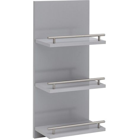 Étagère 3 étagères de rangement Garde-corps décoratif en métal 30,3 x 17,4 x 70,2 cm Fabriqué en Allemagne (1/4)