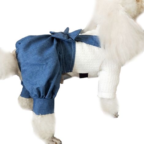 Ropa unisex de otoño para cachorros y gatos: suéteres de primavera, jeans, adorables monos, talla mediana.