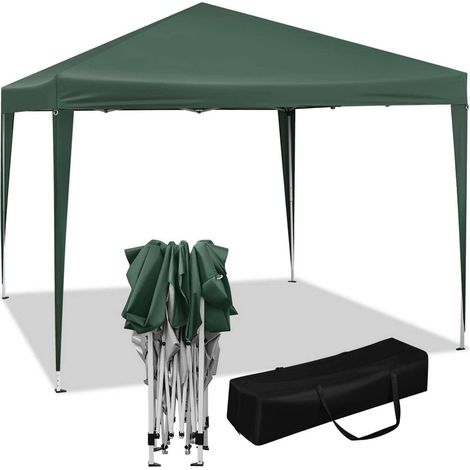 WOLTU Pavillon Pop-Up wasserdichter Sonnenschutz Terrasse Festival Pagodenzelt 3 x 3 m grün (1/5)